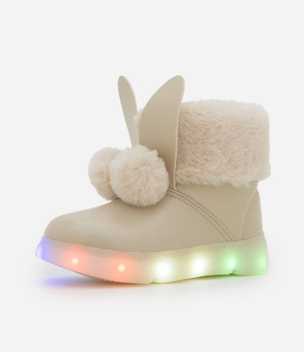 Bota Infantil con Orejas de Conejo y Suela con LED – Talle 20 a 27