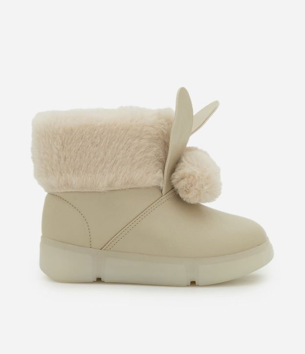 Bota Infantil con Orejas de Conejo y Suela con LED – Talle 20 a 27 5