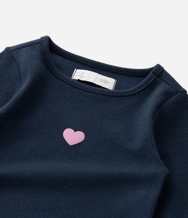 Blusa Infantil Slim con Estampa de Corazón – Talle 1 a 6 años 5