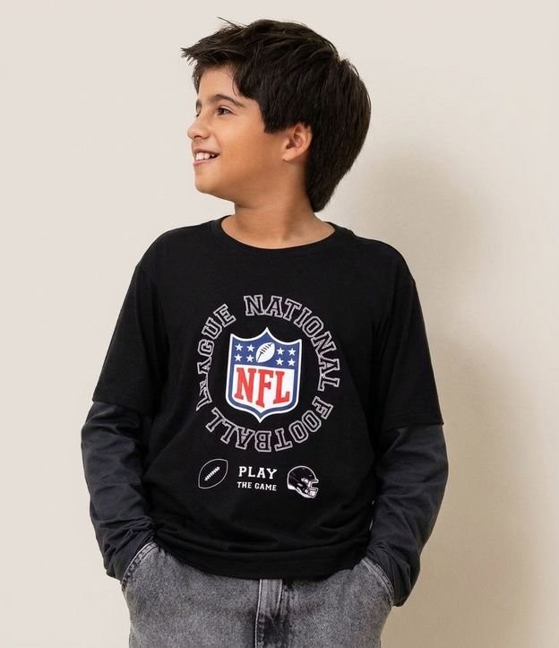 Remera Infantil con Estampa de NFL – Talle 5 a 14 años