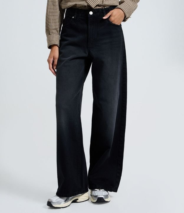 Pantalón Wide Leg en Jeans con Cintura Baja 3