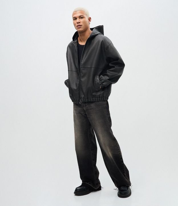 Chaqueta en PU Pesada con Detalle Embossed 4