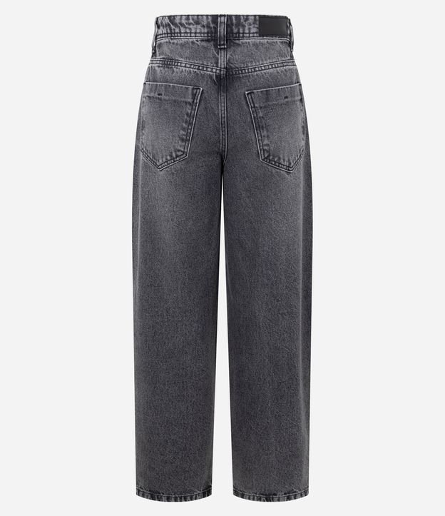 Pantalón Baggy en Jeans con Cintura Mediana y Ojales Laterales 6