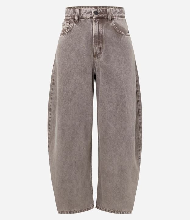 Pantalón Barrel en Jeans Cationizado con Cintura Alta 5