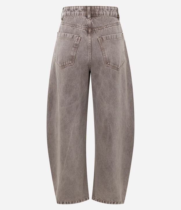 Pantalón Barrel en Jeans Cationizado con Cintura Alta 6