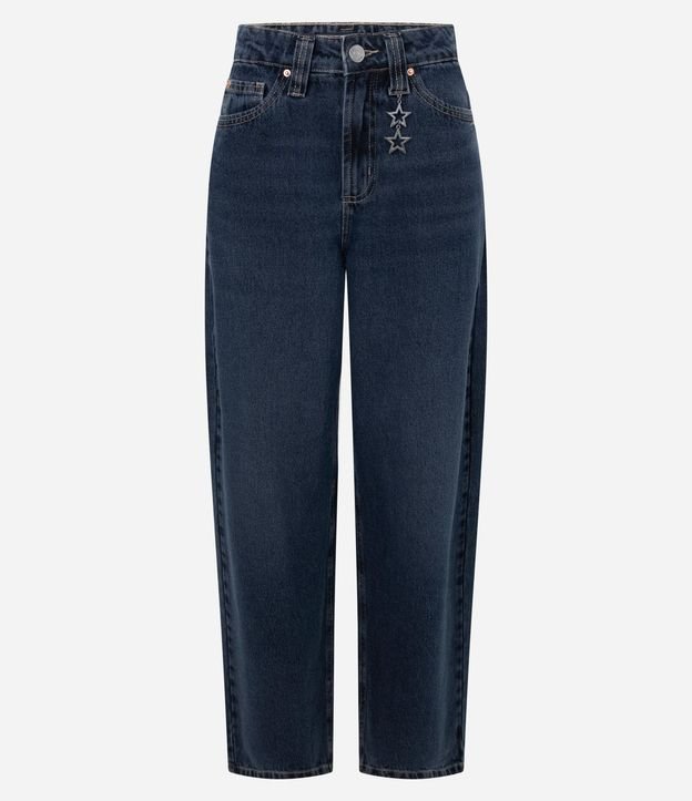 Pantalón Baggy en Jeans con Cintura Mediana y Colgante Desmontable 5