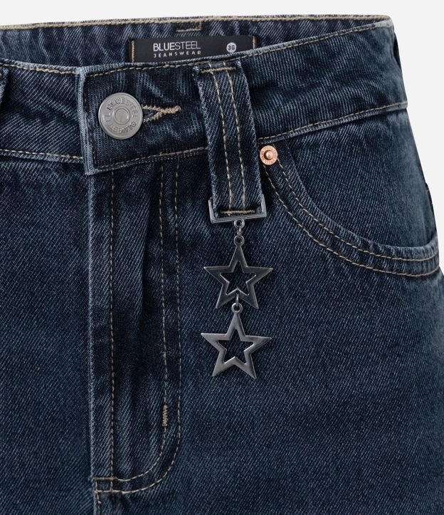 Pantalón Baggy en Jeans con Cintura Mediana y Colgante Desmontable 7