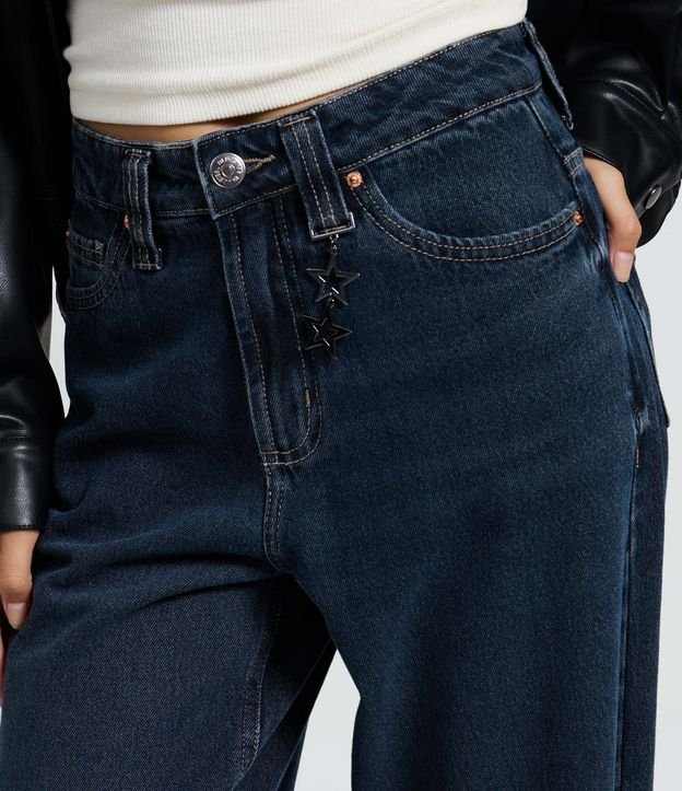 Pantalón Baggy en Jeans con Cintura Mediana y Colgante Desmontable 4