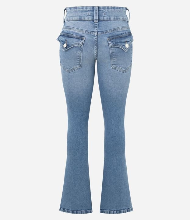 Pantalón Boot Cut en Jeans con Cintura Baja 6
