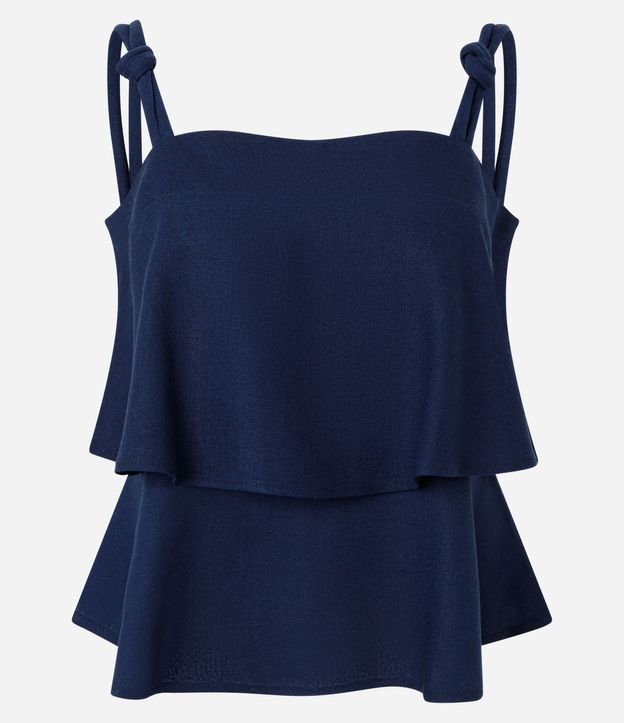 Blusa en Capas con Detalle de Nudo en el Bretel 5