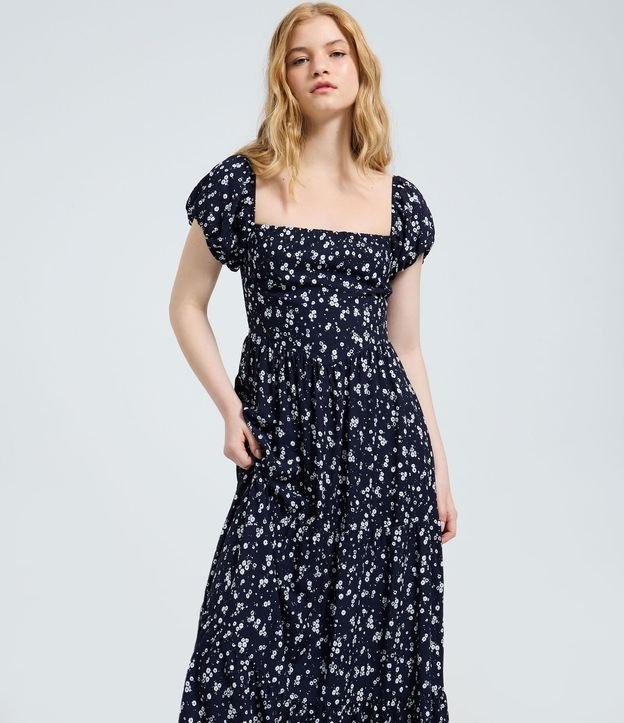 Vestido New Midi en Viscosa con Estampa Floral 2