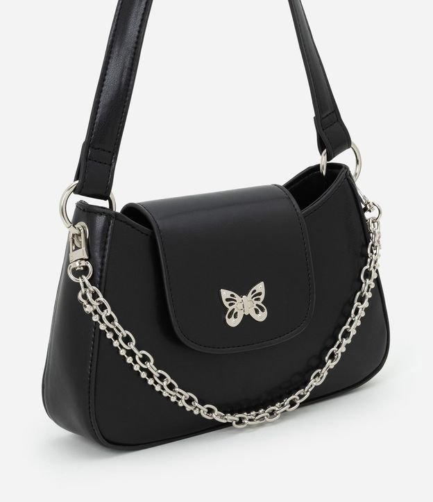 Cartera Infantil Compacta con Detalle de Mariposa y Cadenas – Talle U 2