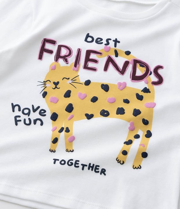 Blusa Infantil Relaxed con Estampa de Gatito – Talle 1 a 5/6 años 6