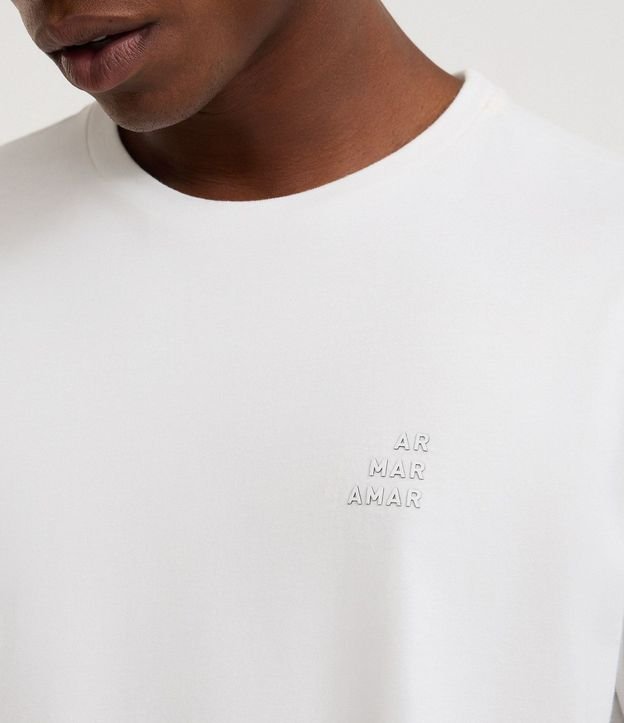 Remera Comfort en Algodón con Lettering Aire, Mar y Amar 3
