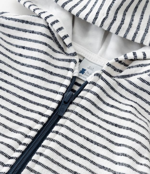 Campera Infantil Rayada con Capucha – Talle RN a 18 Meses 6