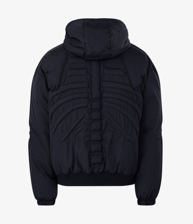 Campera Puffer con Textura de Esqueleto 6