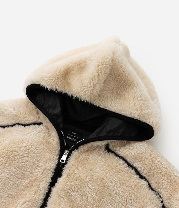 Campera Masculina Fleece con Detalles Contrastantes 10