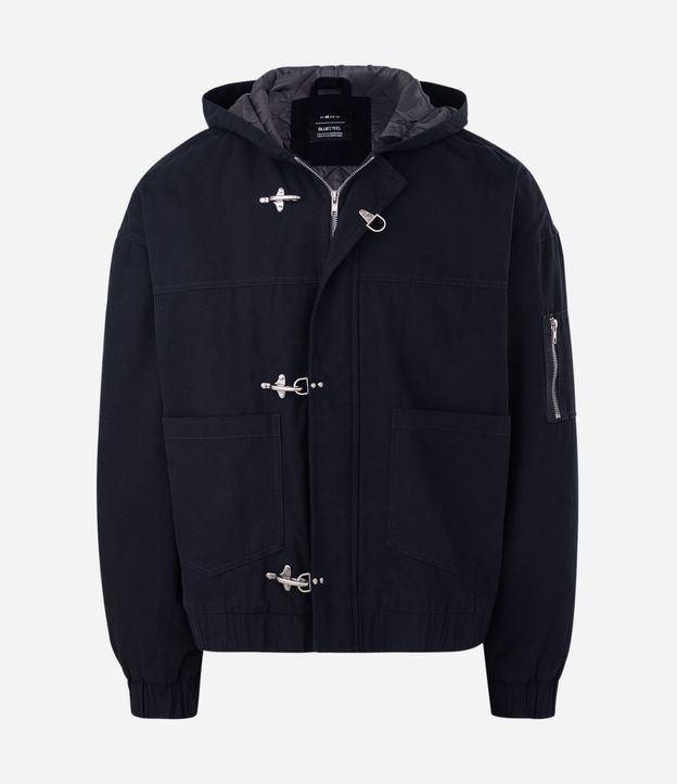 Campera Pesada en Sarga Lisa con Trava de Metal 6