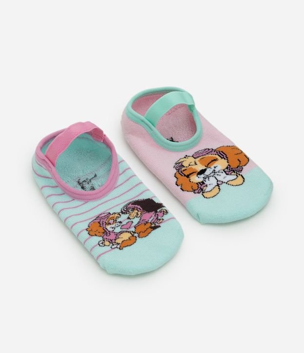 Kit 02 Medias Ballet con Antideslizante Paw Patrol