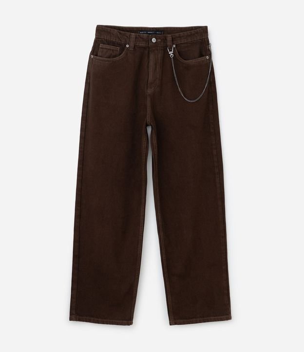 Pantalón Super Baggy en Sarga con Cadena 5