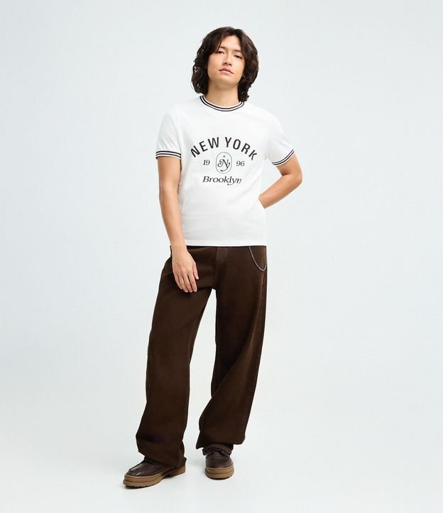 Pantalón Super Baggy en Sarga con Cadena 1