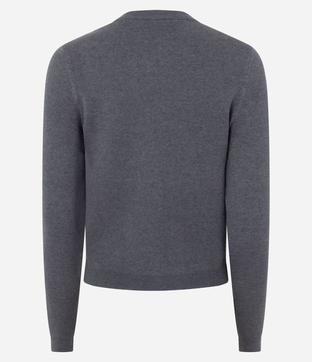 Blusa en Punto de Cuadros con Botones Delanteros 8