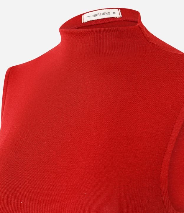 Blusa Regular de Modal con Cuello Alto 3