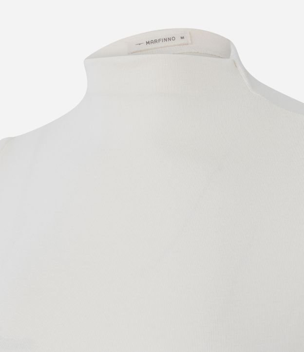 Blusa Regular de Modal con Cuello Alto 5