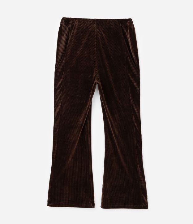 Pantalón Deportiva en Plush con Recortes Curve & Plus Size 7