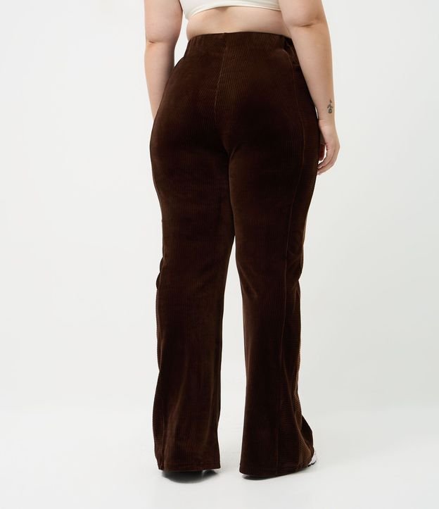 Pantalón Deportiva en Plush con Recortes Curve & Plus Size 5
