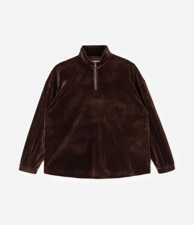 Campera Deportiva en Plush con Cuello Alto Curve & Plus Size 4
