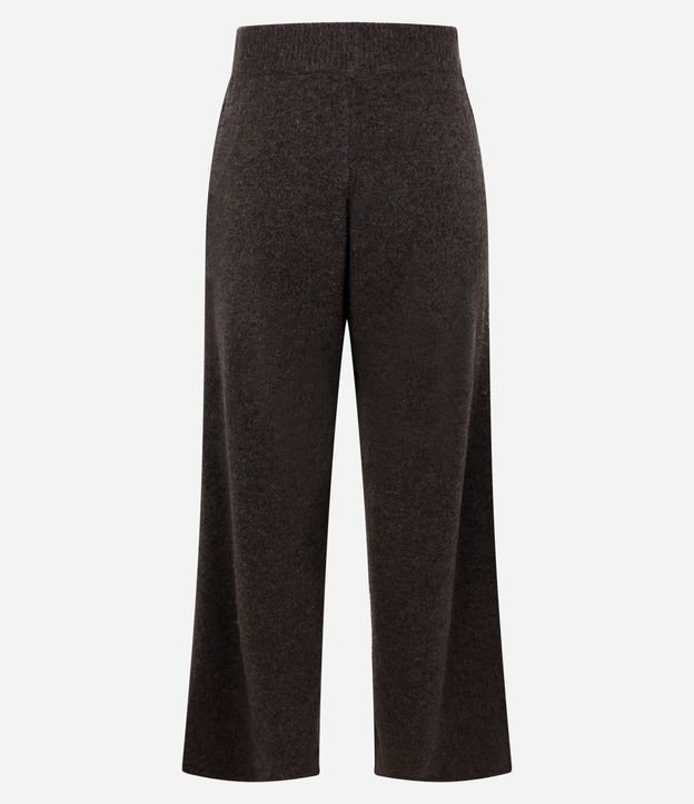 Pantalón Recto en Punto con Cintura Elástica 7