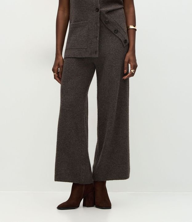 Pantalón Recto en Punto con Cintura Elástica 3