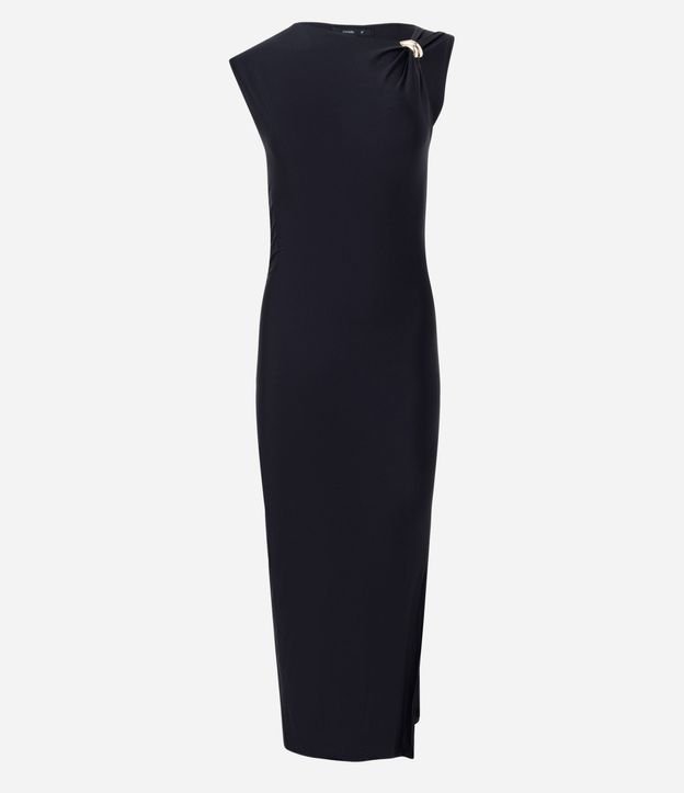 Vestido Midi con Hebilla en la Asa y Fruncido en el Lateral 5