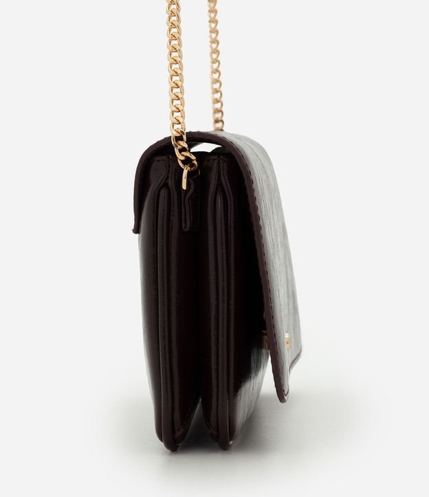 Cartera Transversal Pequeña en PU con Correa de Cadena 3