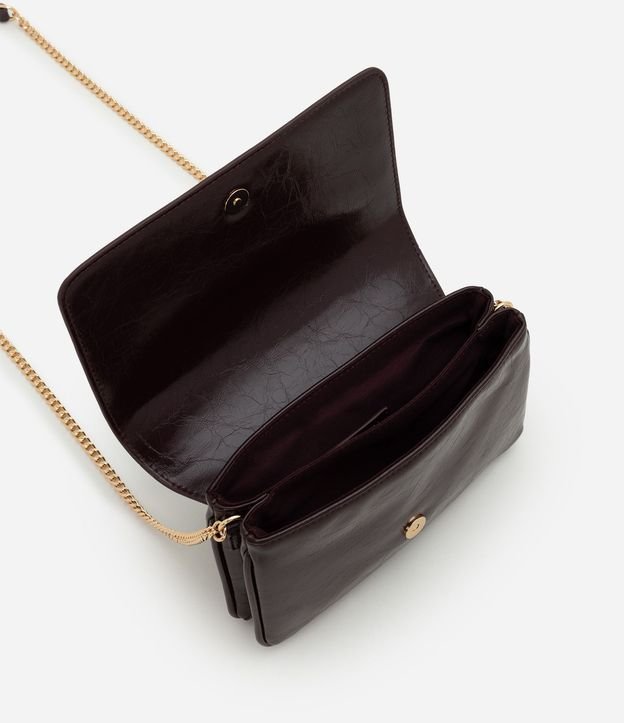 Cartera Transversal Pequeña en PU con Correa de Cadena 6