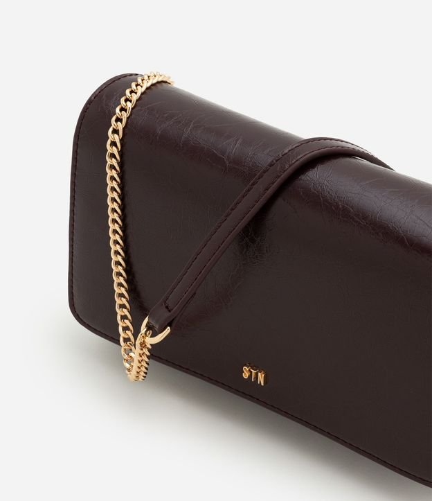 Cartera Transversal Pequeña en PU con Correa de Cadena 7