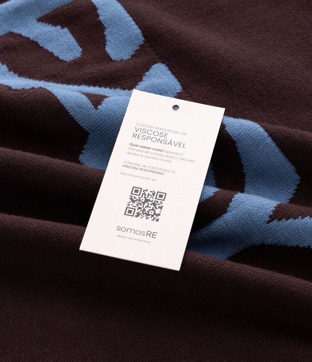Suéter Boxy en Jacquard con Lettering 12