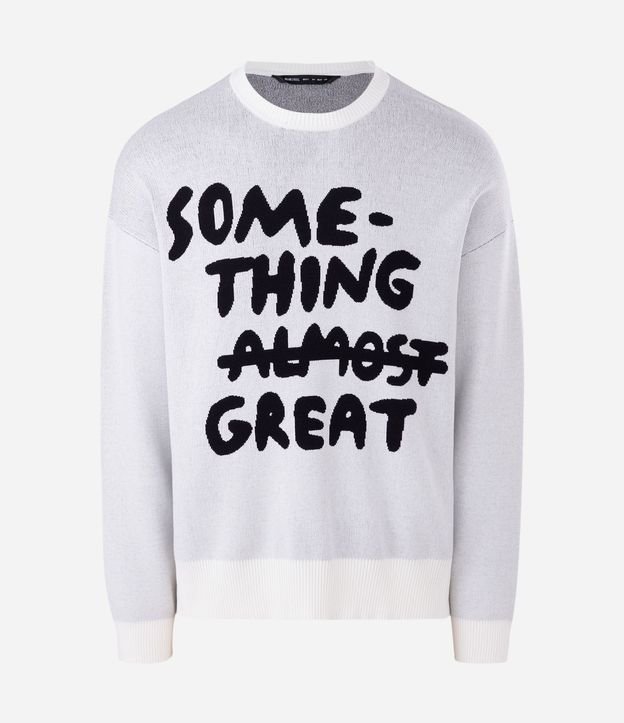 Suéter Boxy en Jacquard con Lettering 5