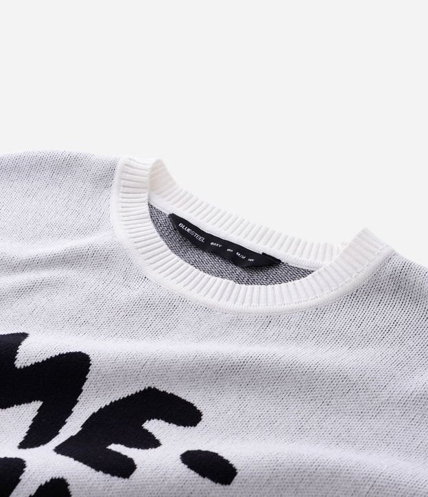 Suéter Boxy en Jacquard con Lettering 8