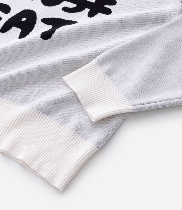 Suéter Boxy en Jacquard con Lettering 10