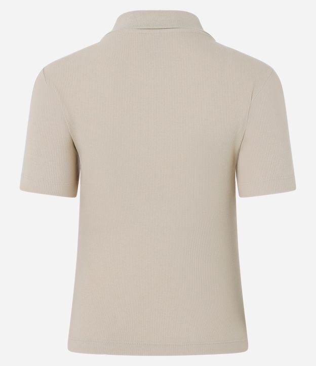 Blusa Polo en Rib con Manga Corta 7
