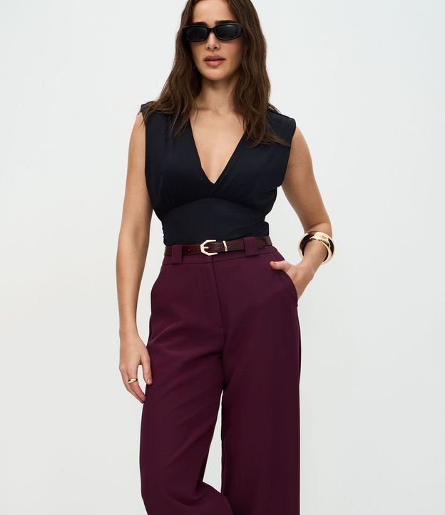 Pantalón Recto Sastre con Trabillas Largas 2