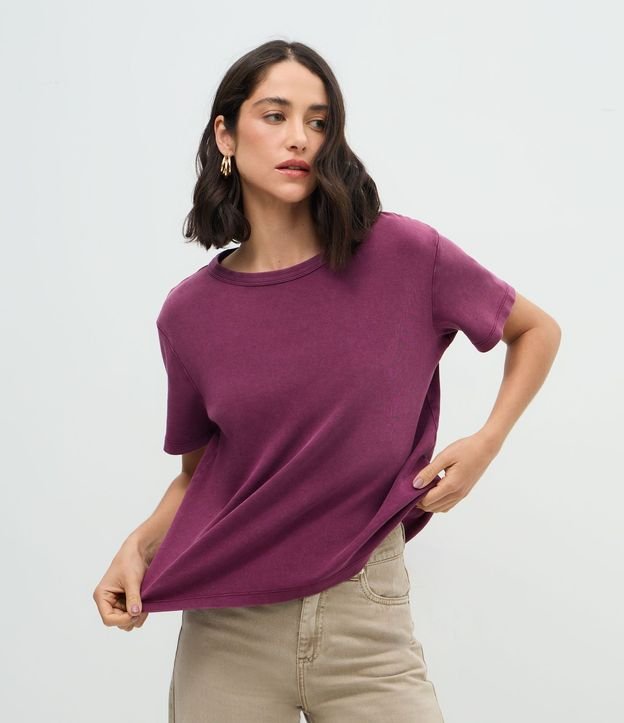 Blusa Básica Regular de Algodón