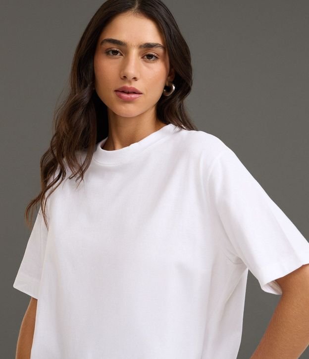 Remera Oversized en Algodón con Manga Corta 4