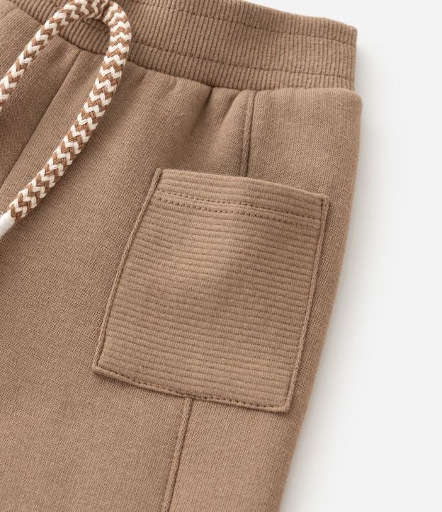 Pantalón Infantil en Algodón con Felpa y Bolsillos Texturizados – Talle 0 a 18 Meses 6