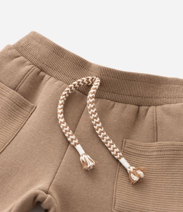 Pantalón Infantil en Algodón con Felpa y Bolsillos Texturizados – Talle 0 a 18 Meses 7