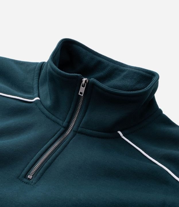 Saco Masculino Algodón Deportivo Half Cremallera Boxy 7