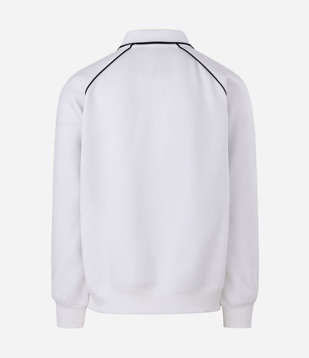 Buzo Boxy con Felpa Deportivo y Cuello Polo 5