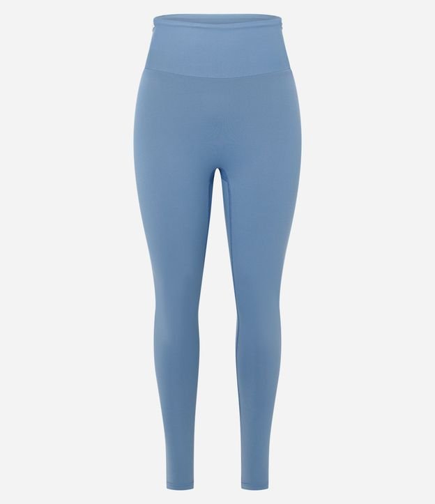 Pantalón Legging Deportiva en Poliamida con Bolsillo en la Cintura y Bies contrastante 6